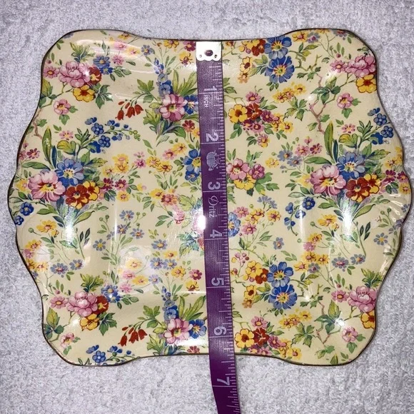 Grimwades royal wonton ivory floral feast small tray saville/lugged - Picture 2 of 7